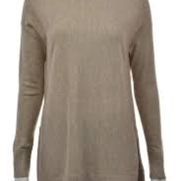 LOFT Ann Taylor Womens Sweater Size S Beige Turtleneck Long Sleeve Acrylic - Picture 8 of 8